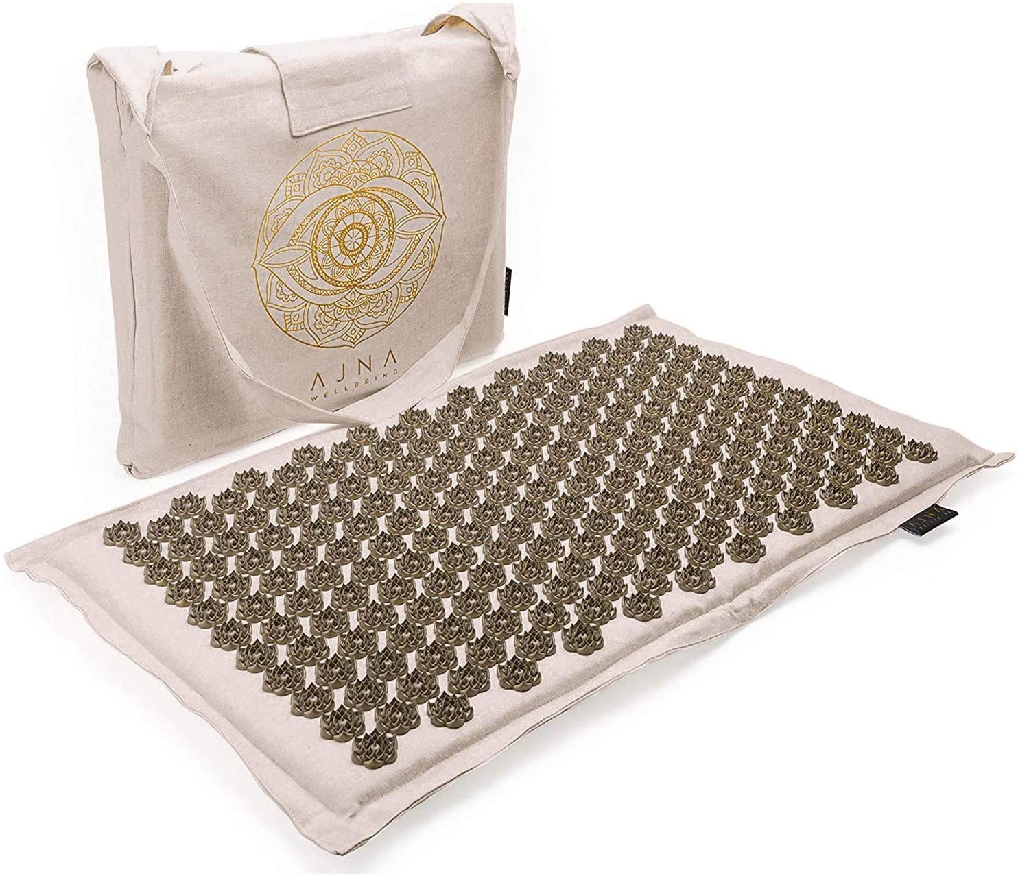 Ajna Natural Linen Cotton Acupressure Mat