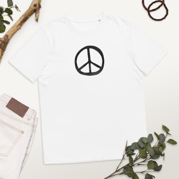 unisex organic cotton t shirt white front 63ec08efce253