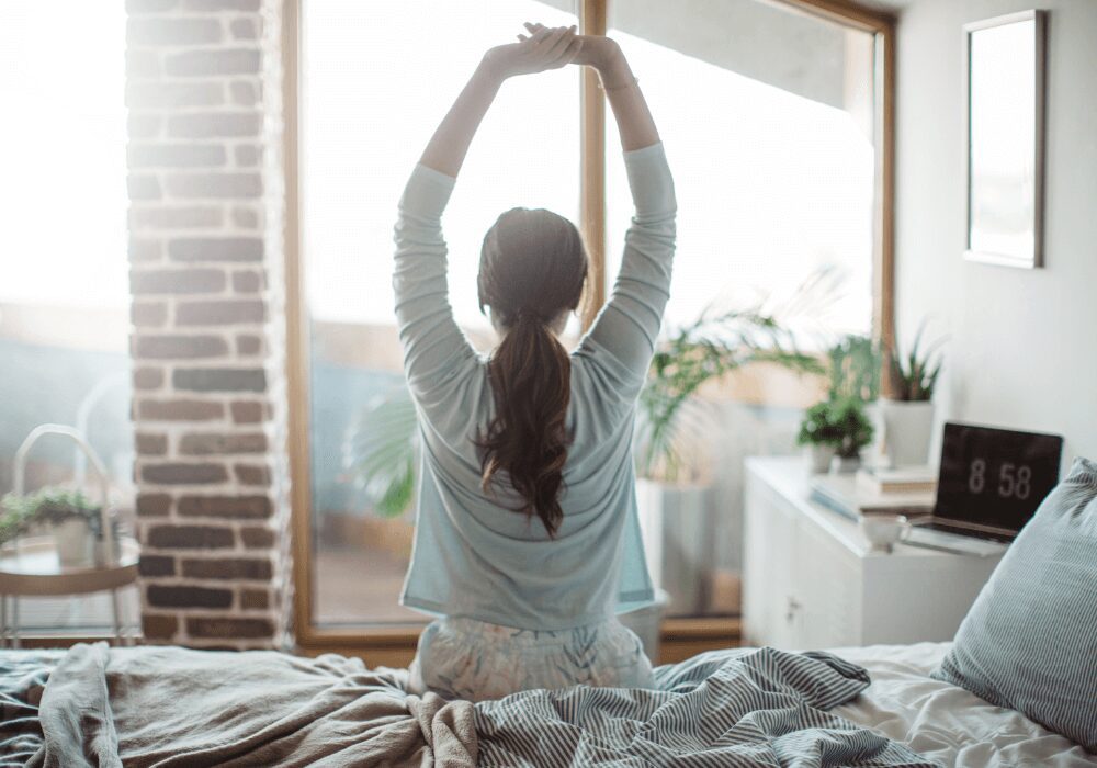 Wake up and stretch your body before meditating